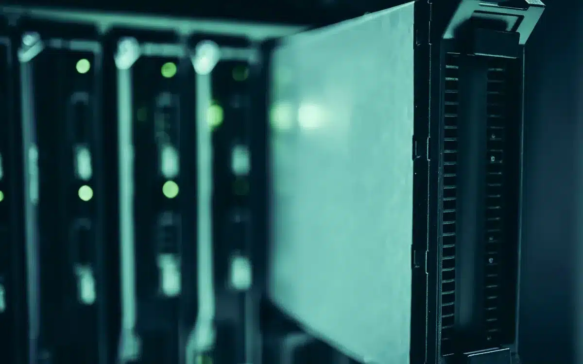 Webservers in een datacenter waar een website wordt gehost